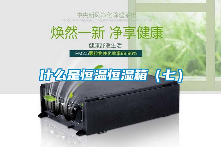 什么是恒溫恒濕箱(七)