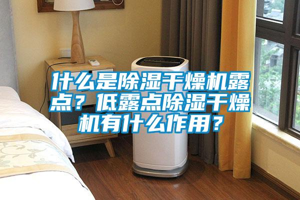 什么是除濕干燥機露點？低露點除濕干燥機有什么作用？
