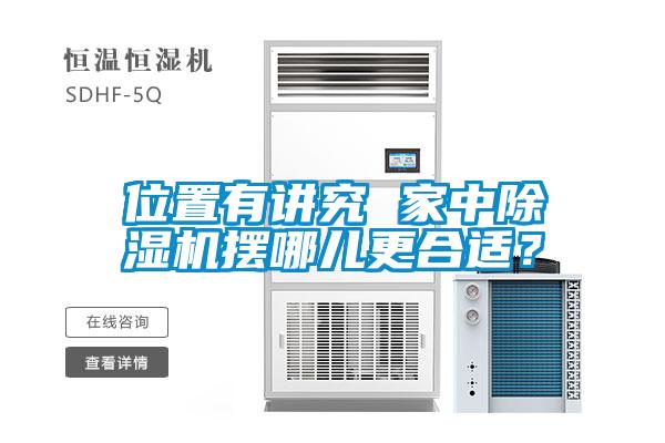 位置有講究 家中除濕機(jī)擺哪兒更合適?