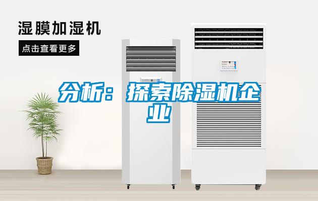 分析:探索除濕機企業(yè)