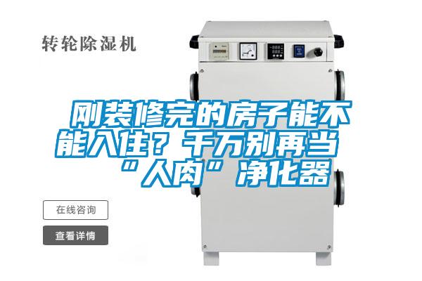 剛裝修完的房子能不能入住?千萬別再當“人肉”凈化器