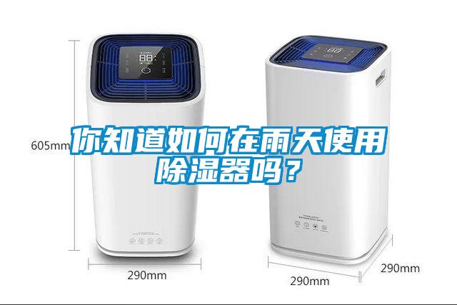 你知道如何在雨天使用除濕器嗎?