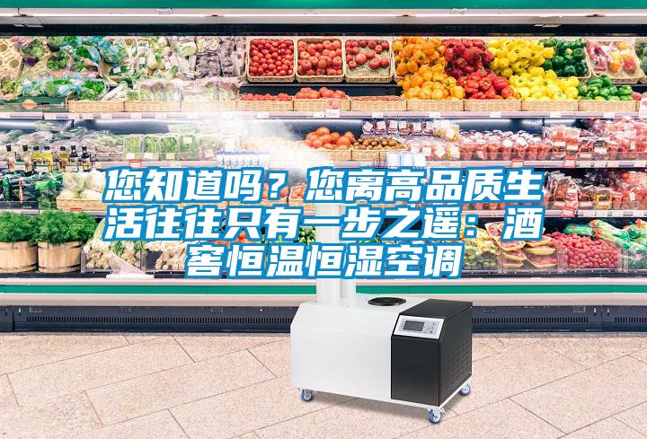您知道嗎?您離高品質(zhì)生活往往只有一步之遙:酒窖恒溫恒濕空調(diào)