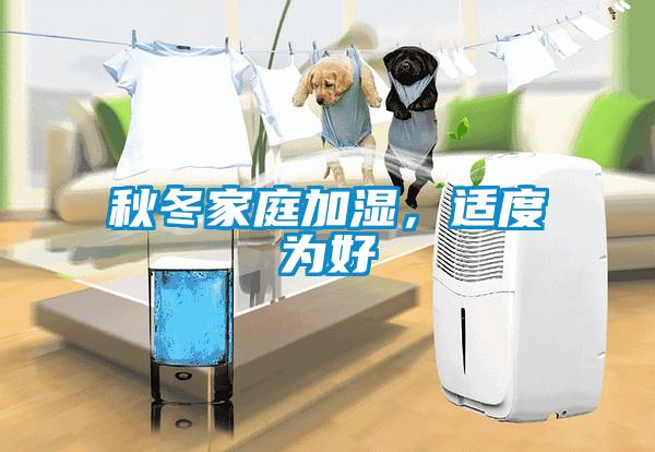 秋冬家庭加濕,適度為好