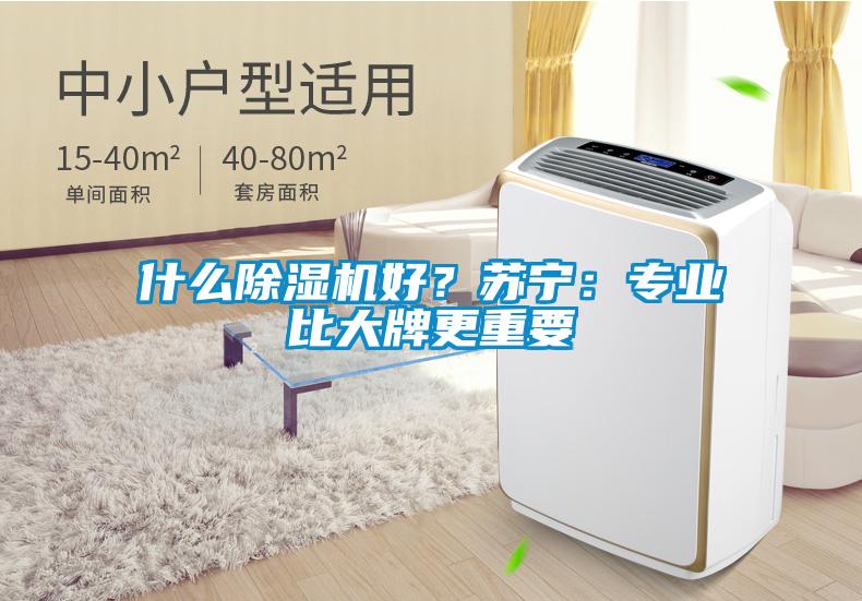 什么除濕機好？蘇寧：專業比大牌更重要