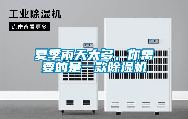 夏季雨天太多,你需要的是一款除濕機