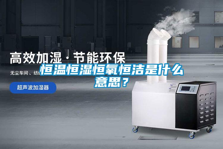 恒溫恒濕恒氧恒潔是什么意思?