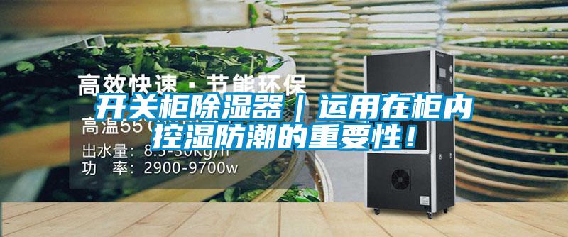 開關柜除濕器|運用在柜內控濕防潮的重要性!