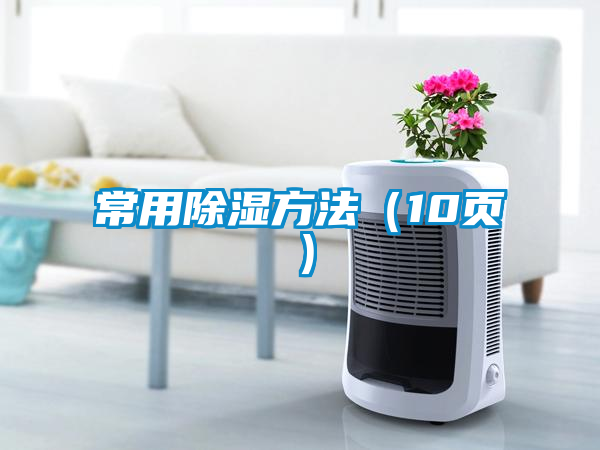 常用除濕方法(10頁)