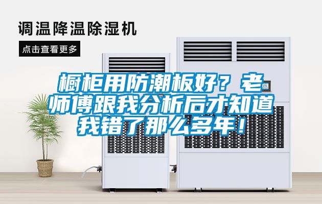 櫥柜用防潮板好？老師傅跟我分析后才知道我錯(cuò)了那么多年！