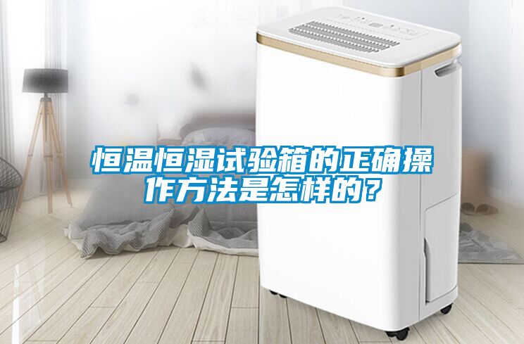 恒溫恒濕試驗(yàn)箱的正確操作方法是怎樣的?