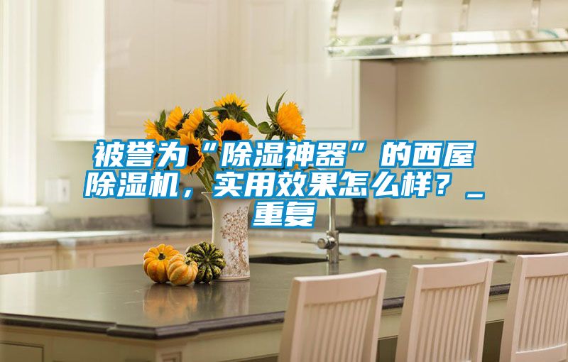 被譽(yù)為“除濕神器”的西屋除濕機(jī),實(shí)用效果怎么樣?_重復(fù)