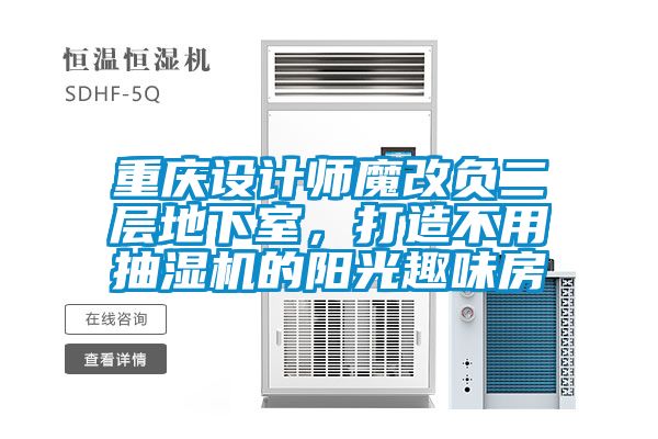 重慶設計師魔改負二層地下室，打造不用抽濕機的陽光趣味房