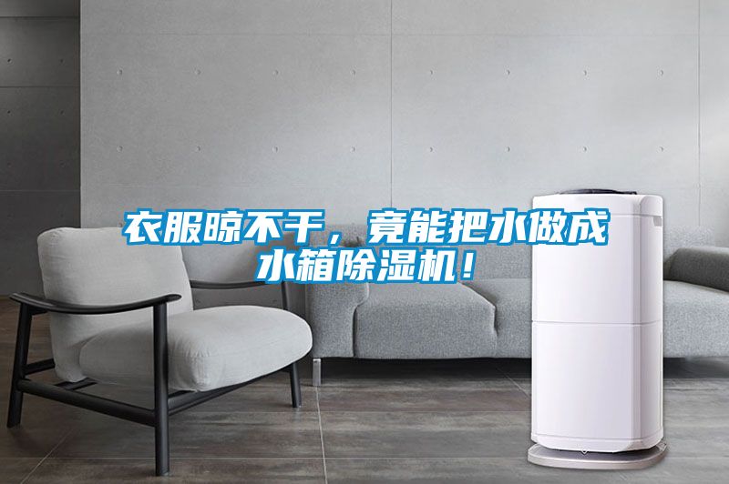 衣服晾不干,竟能把水做成水箱除濕機!