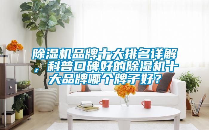 除濕機品牌十大排名詳解,科普口碑好的除濕機十大品牌哪個牌子好?