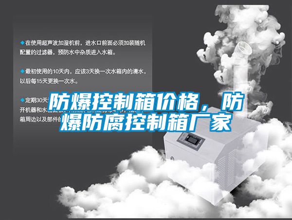 防爆控制箱價格,防爆防腐控制箱廠家