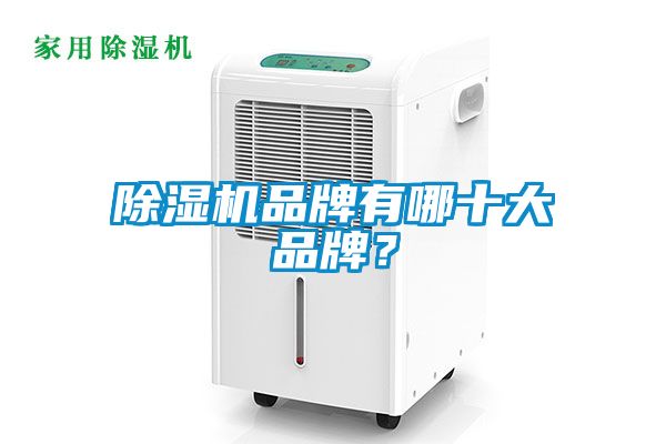 除濕機品牌有哪十大品牌?