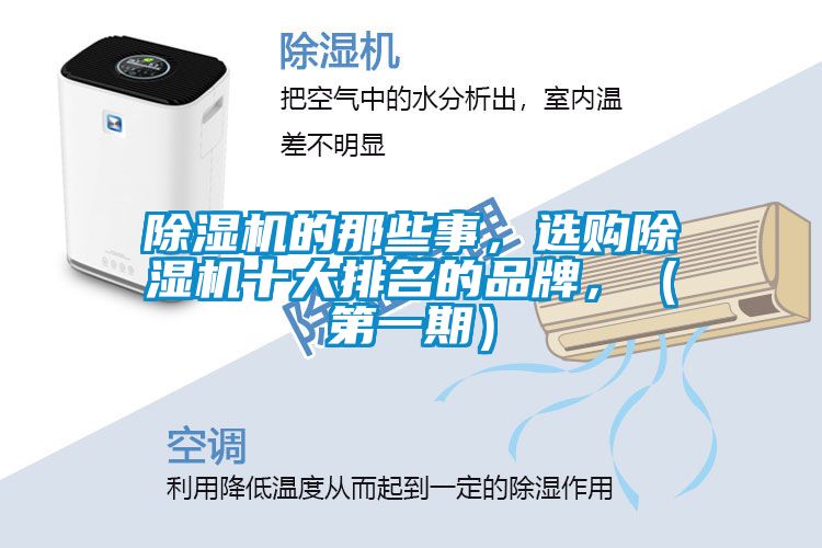 除濕機的那些事,選購除濕機十大排名的品牌,(第一期)