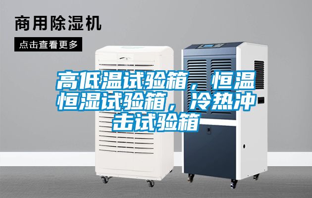 高低溫試驗箱,恒溫恒濕試驗箱,冷熱沖擊試驗箱