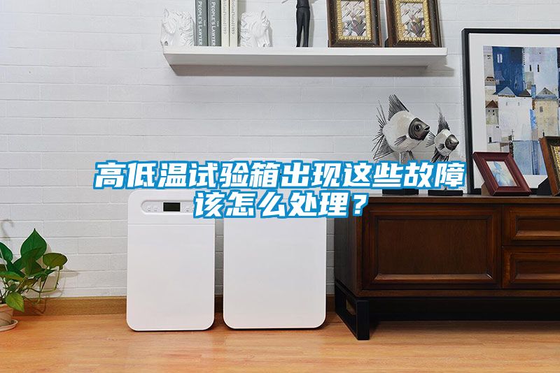 高低溫試驗箱出現這些故障該怎么處理?