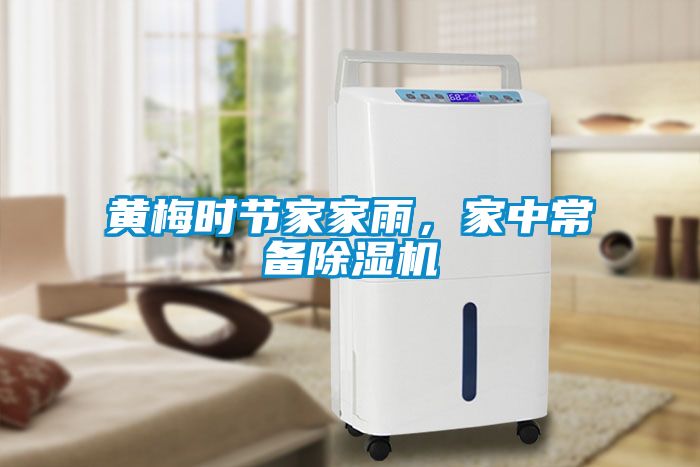 黃梅時節家家雨,家中常備除濕機