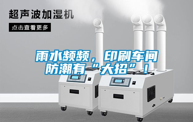 雨水頻頻,印刷車間防潮有“大招”!